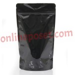 500gr Siyah Kilitli Doypak Poşet 16x27 500 GR Siyah Alüminyum Doypack 16x27