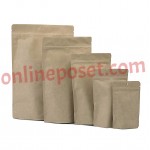 Kraft Doypack 1000gr Kilitli Poşet Kraft Alüminyum Doypack 1000gr Kilitli Poşet