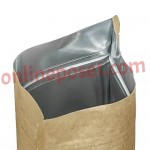 Kraft Doypack 1000gr Kilitli Poşet Kraft Alüminyum Doypack 1000gr Kilitli Poşet