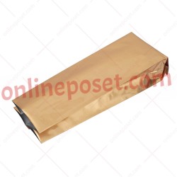 10x25x6 Gold Altın Alüminyum Körüklü Poşet  Gold Altın Alüminyum Körüklü Poşet 10x25x6 Valfsiz Kahve Poşetleri