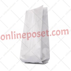 10x34x6 Beyaz Alüminyum Körüklü Poşet Beyaz Alüminyum Körüklü 10x34x6 Poşet Valfsiz Kahve Poşetleri
