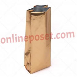 10x34x6 Altın Alüminyum Valfli Kahve Poşeti  Altın Alüminyum Valfli Kahve Poşeti 10x34x6 Valfli Kahve Poşetleri