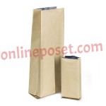 Valfli Kraft Kahve Torbası 7.5x20x4 CM Kraft Kahve Torbası 2000 ADET