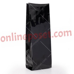 Valfli Kahve Torbası Siyah Alüminyum 12.5x40x8