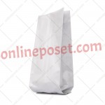 Beyaz Alüminyum Körüklü Torba 10x25x6 Valfsiz Kahve Poşetleri Beyaz Alüminyum Körüklü Torba 10x25x6 Valfsiz Kahve Poşetleri