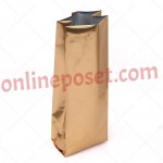 Gold Altın Alüminyum Körüklü Poşet 10x25x6 Valfsiz Kahve Poşetleri 1500 ADET