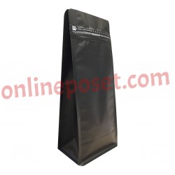 Pocket Kilitli Siyah Mat  Renkli Flat Bottom 11,5x21,5 cm