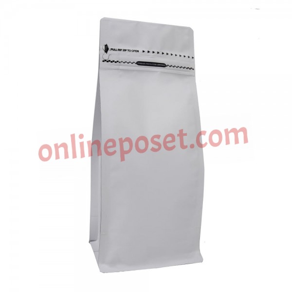 Pocket Kilitli Beyaz Mat Renkli Flat Bottom 12,5x27,5 cm Pocket Kilitli Flat Bottom Torba