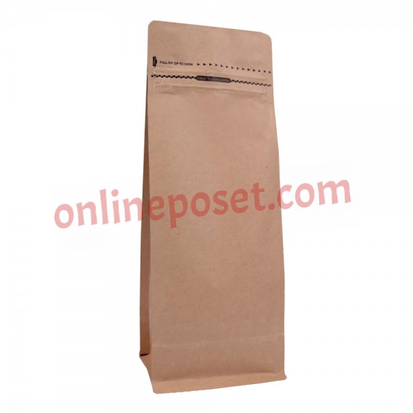 Pocket Kilitli Kraft Metalize Flat Bottom 12,5x27 cm  Pocket Kilitli Flat Bottom Torba 750 ADET