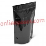 8,5x14,5 SİYAH - GOLD ALUMİNYUM KİLİTLİ DOYPACK  Altın/Gold  Doypak 3000 ADET